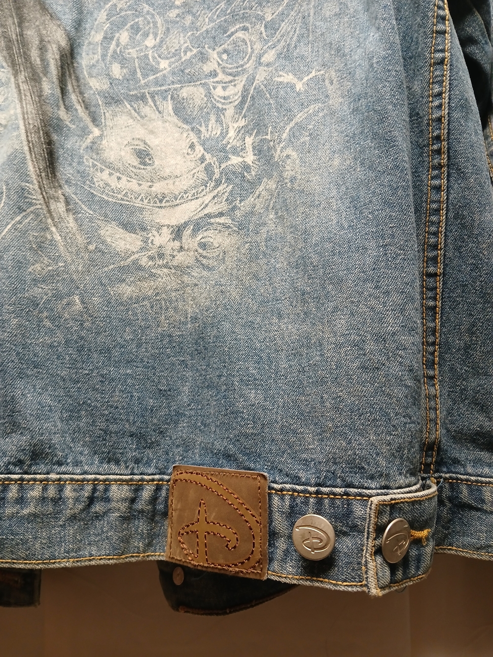 Disney STUDIO Collection Blue Denim Jacket with Jack Skellington Back Art - Picture 6 of 8